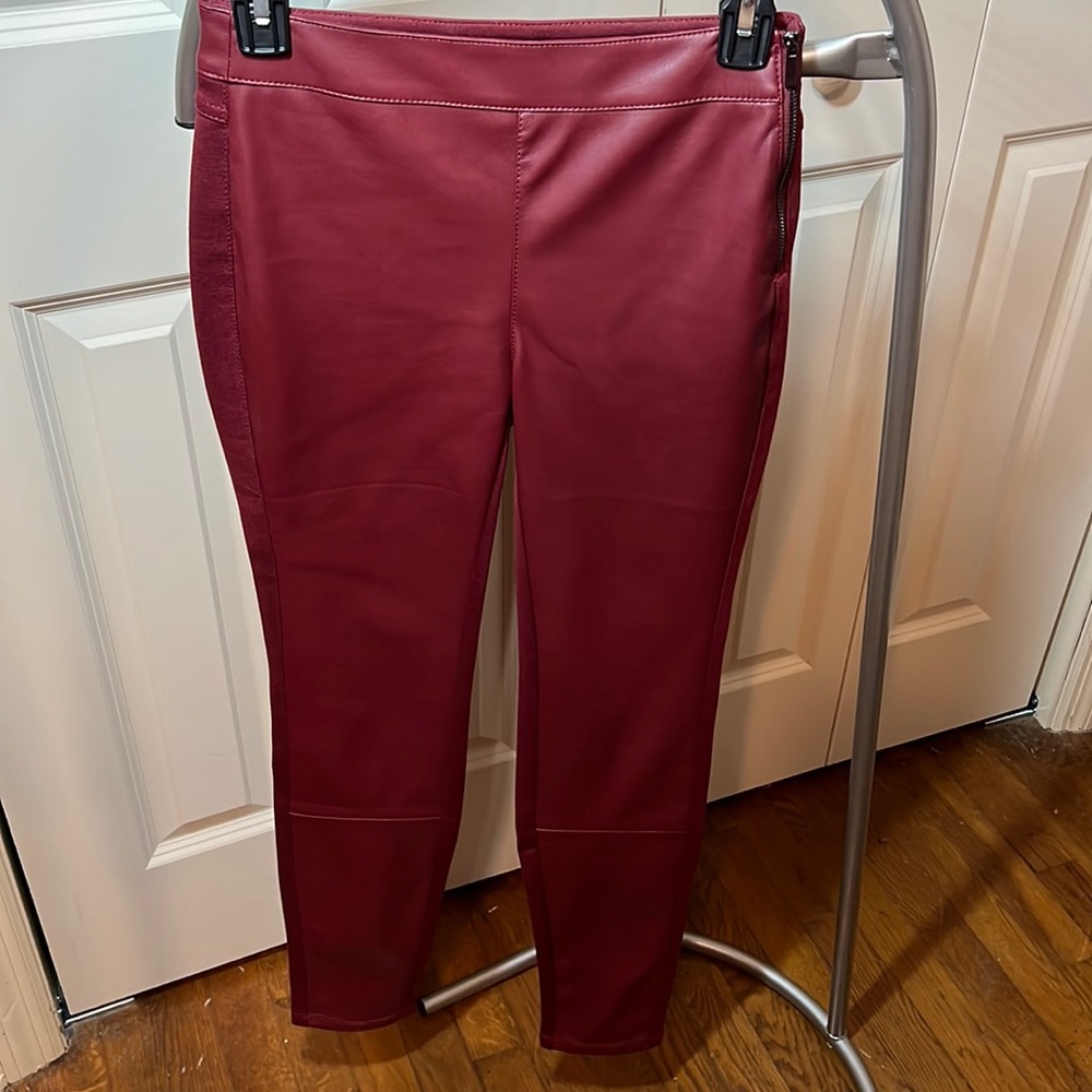 Maroon 1/2 Pleather
